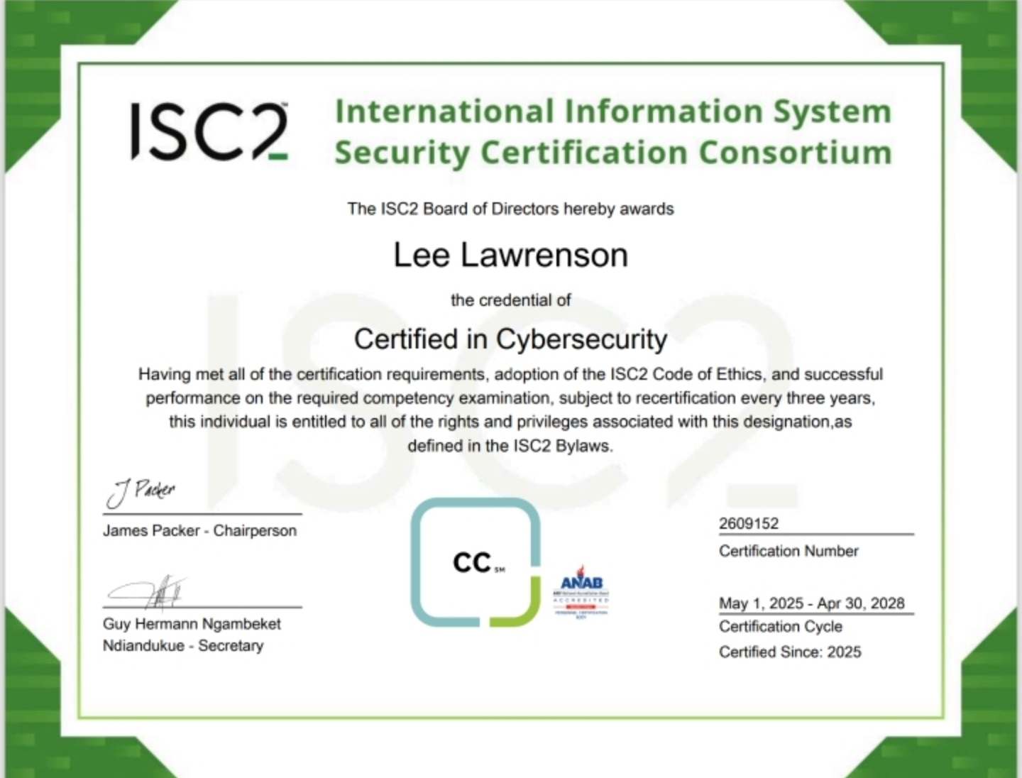 Cybersecurity certificate and shield icon representing InfraSafe credentials